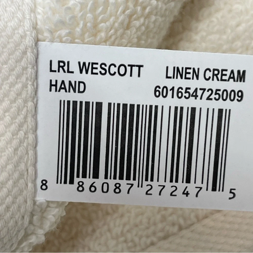 LAUREN RALPH LAUREN WESCOTT Linen Cream Set of 2 16 x 30